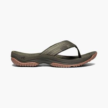 KEEN Férfi Kona Flip II Utcai Cipő Olivazöld